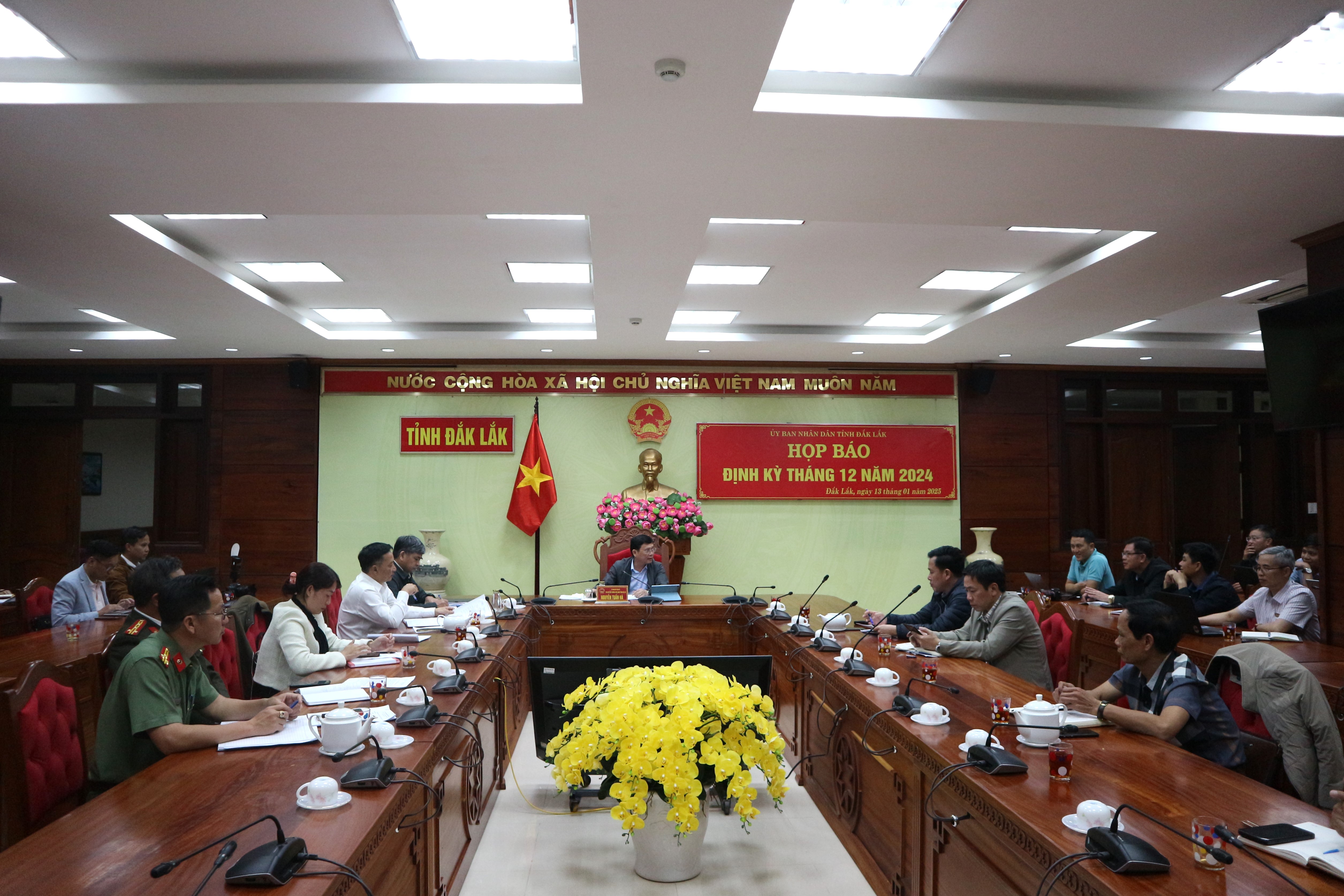 UBND tỉnh Đắk Lắk họp báo định kỳ tháng 12 năm 2024